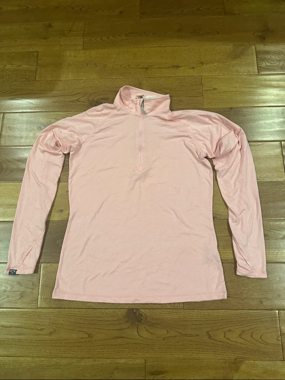 Women’s Long Sleeve Quarter-Zip Tee - Pink